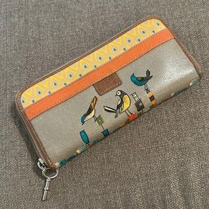 Fossil Wallet - fun bird design